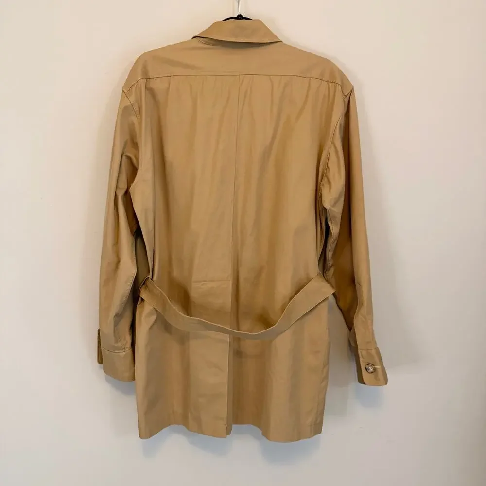 Orient Express Safari Field Jacket Mens 46 Tan Vintage Cotton Military Gorpcore